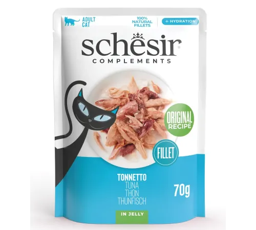 Schesir Complements Cat (Тунец в желе), 70 г х 12 шт