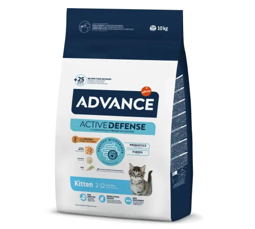 Advance Cat Kitten (Курица и рис), 10 кг