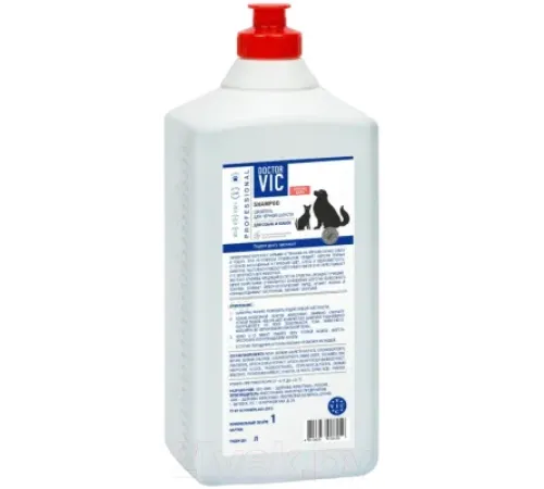 Doctor VIC Шампунь для черной шерсти собак и кошек, 1 л