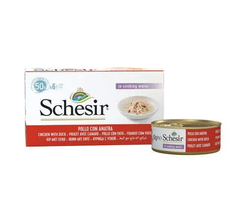 Schesir Chicken Duck Box (Курица с уткой), 50 г х 6 шт