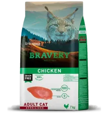 BRAVERY Adult Sterilized Cat (Курица), 2 кг