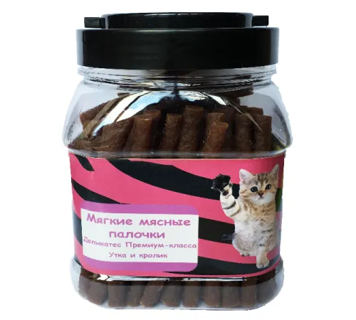 O'cat Мягкие мясные палочки утка и кролик, 500 г