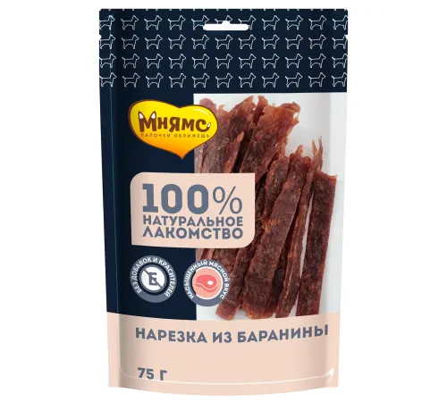 Мнямс Нарезка из баранины для собак, 75 г
