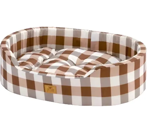 Ferplast Софа DANDY 55 Cotone, коричневая клетка