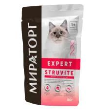 Мираторг Expert Struvite влажный корм для кошек, 80 г