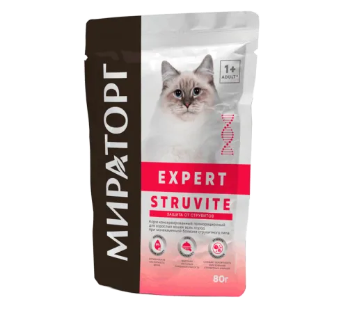 Мираторг Expert Struvite влажный корм для кошек, 80 г