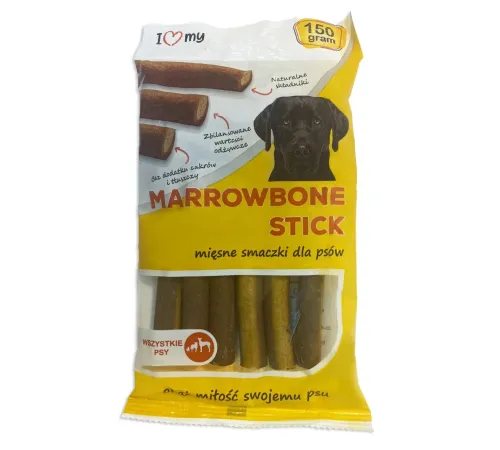 I love my Marrowbone Жевательные трубочки для собак с птицей, 150 г