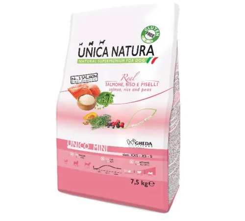 Unica Natura Unico Mini (Лосось, рис и горох) 800 г