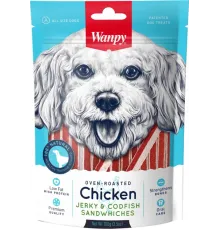 Wanpy Dog Курица с треской в форме сэндвича, 100 г