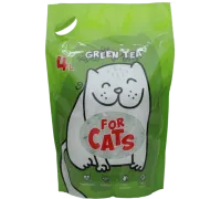 FOR CATS Наполнитель силикагелевый (зеленый чай), 8 л