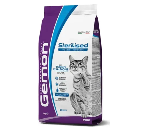 Gemon Cat Adult Sterilized (Тунец, лосось), 7 кг