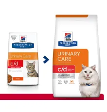 Hill's Prescription Diet c/d Multicare Urinary Stress для кошек, с курицей, 8 кг