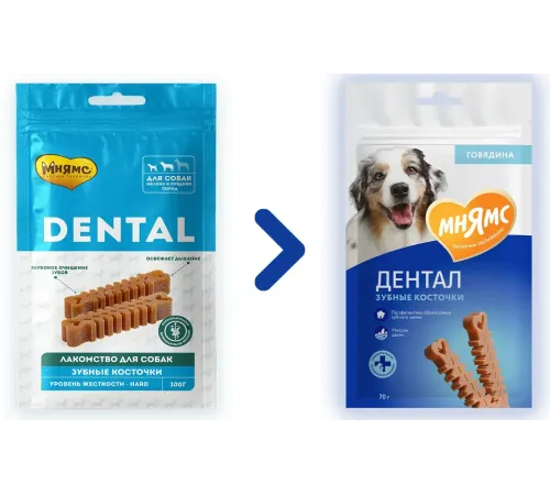 Мнямс DENTAL Зубные косточки, 70 г