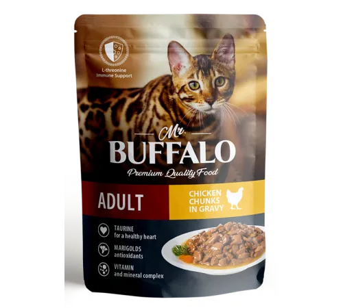 Mr. Buffalo Cat Adult (Цыпленок в соусе), 85 г
