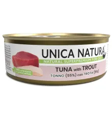 Unica Natura Консерва для кошек (Тунец, форель), 70 г