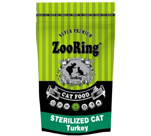 ZooRing Sterilized Adult Cat (Индейка), 350 г