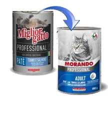 Morando Professional Tuna and Salmon Pate cat 400 г