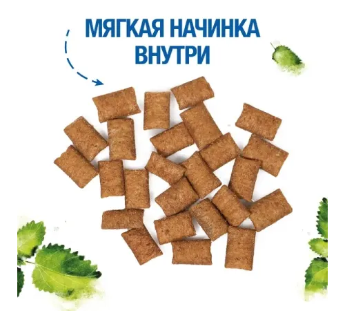 Monge Gift Dental Хрустящие подушечки с начинкой с кроликом и перечной мятой, 60 г
