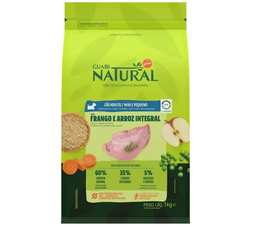Guabi Natural Dog Adult Mini (Цыпленок, рис), 1 кг