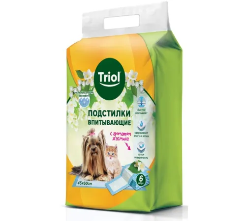 Triol Подстилки впитывающие с ароматом жасмина (24 шт.) 40х50 см