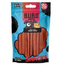 Bubu Pets Стрипсы полоски из кролика, 100 г