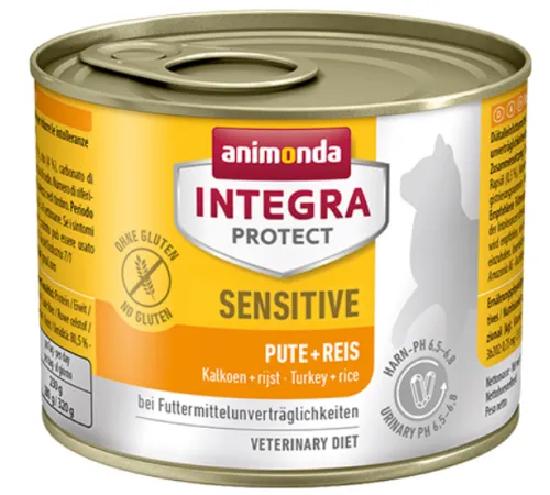 Animonda Integra Protect Sensitive Cat (Индейка, рис), 200 г