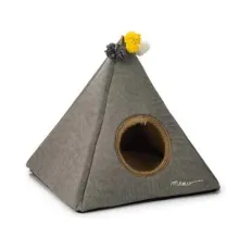 Beeztees Палатка для кота Piramido серый