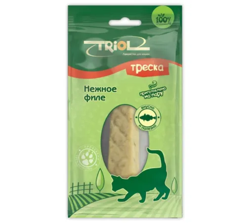 Triol Нежное филе трески для кошек, 20 г