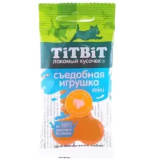 ТИТБИТ Съедобная игрушка косточка с индейкой Mini, 20 г