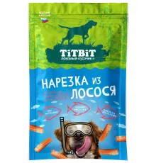 ТИТБИТ Нарезка из лосося для собак, 80 г