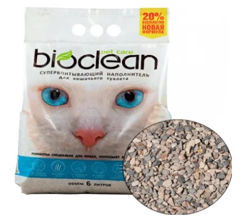 Bioclean супервпитывающий для кошек, 6 л (2,8 кг)