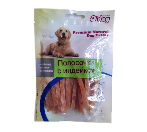 O'dog Полосочки с индейкой, 100 г