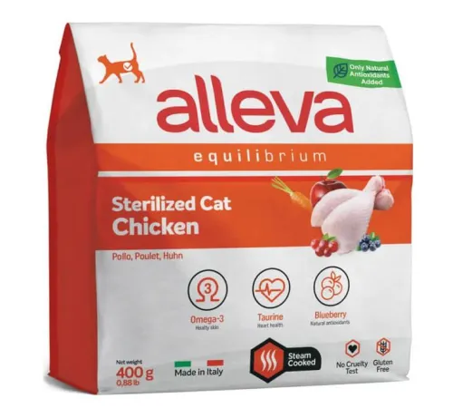 Alleva Equilibrium Sterilized Cat (Курица), 400 г