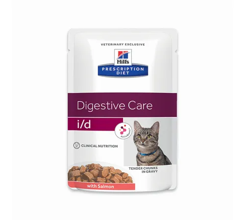 Hill's Prescription Diet i/d Digestive Care Влажный корм для кошек (лосось) 85 г