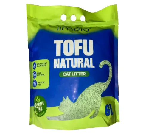 Limpia Наполнитель Tofu (Зеленый чай), 6 л (2,5 кг)