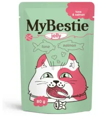 MyBestie для кошек (Тунец и лосось в желе), 80 г