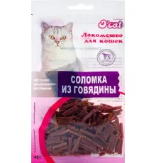 O'cat Лакомства для котов Соломка из говядины 45 г