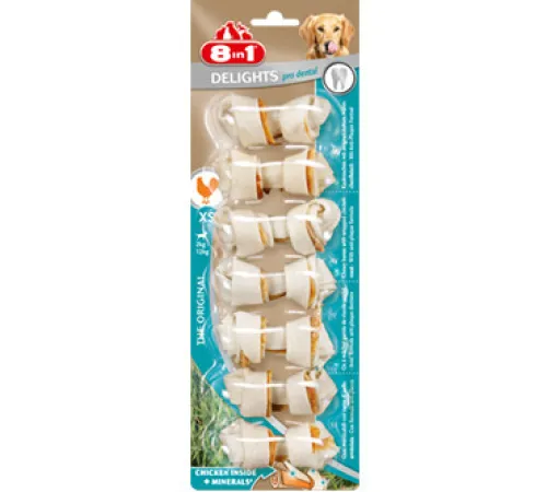 8in1 Косточки Dental Delights (курица, минералы) XS