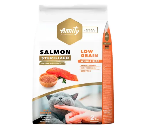 Amity Super Premium Sterilized Cats (Лосось), 2 кг