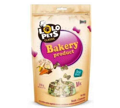 Lolo Pets Печенье для собак Косточки Mix Doypack 350 г S