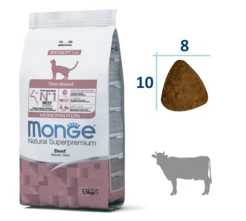 Monge Cat Monoprotein Sterilized (Говядина) 1,5 кг