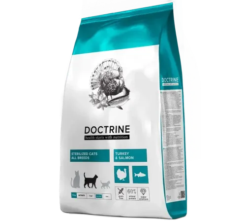 Doctrine Sterilized Cat (Индейка, лосось), 10 кг
