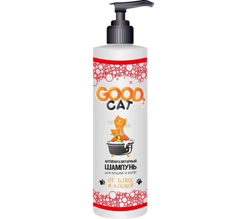 Good Cat Антипаразитарный шампунь для кошек и котят, 250 мл