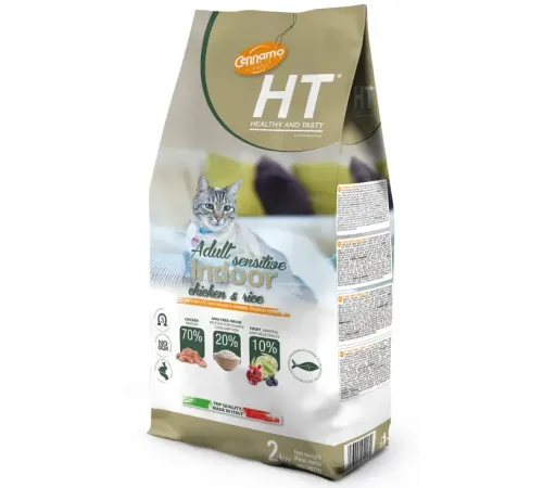 Cennamo HT Cat Indoor Sensitive (Курица, рис), 2 кг