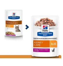 Hill's Prescription Diet k/d Kidney Care для кошек с говядиной, 85 г