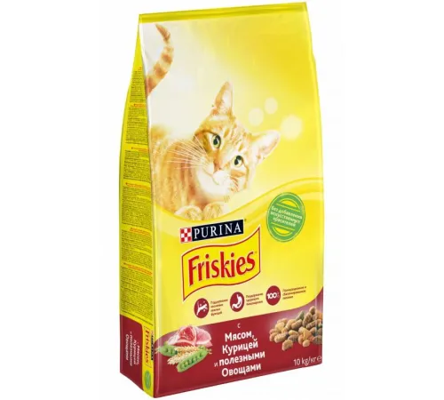 Friskies для кошек (Мясо, курица и овощи) 10 кг