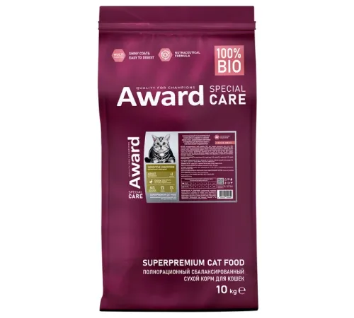 Award Special Care Adult Cat Sensitive Digestion (Утка), 10 кг