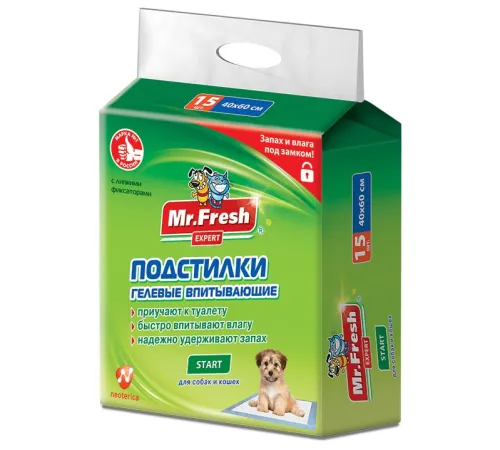 Mr.Fresh Expert Start Подстилки для собак, 40х60 (15 шт)