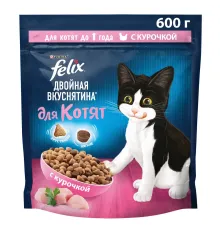 Felix Двойная вкуснятина для котят (Курица), 600 г