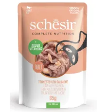 Schesir C&B Adult Cat (Тунец, лосось в желе), 85 г